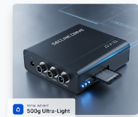 Single 4ch SD Card Mobile DVR Weight 500g